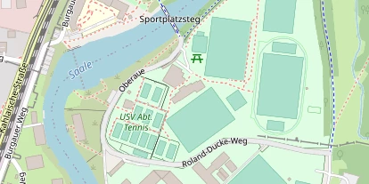 Tennisverein auf Satellitenbild