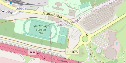 Tennisverein auf Satellitenbild