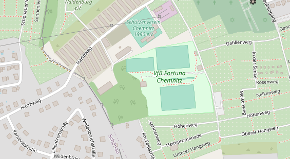 Tennisverein auf Satellitenbild