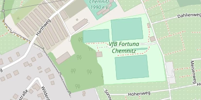 Tennisverein auf Satellitenbild