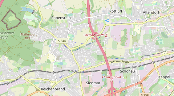 Tennisverein auf Karte