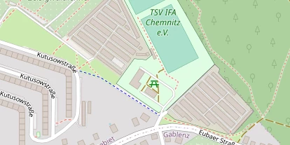 Tennisverein auf Satellitenbild