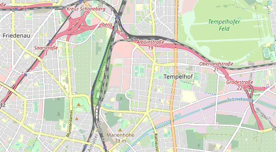 Tennisverein auf Karte