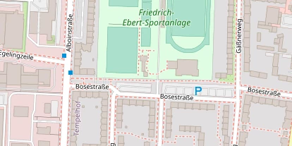 Tennisverein auf Satellitenbild