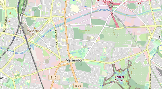 Tennisverein auf Karte