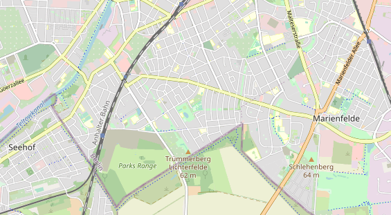 Tennisverein auf Karte