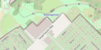 Tennisverein auf Satellitenbild
