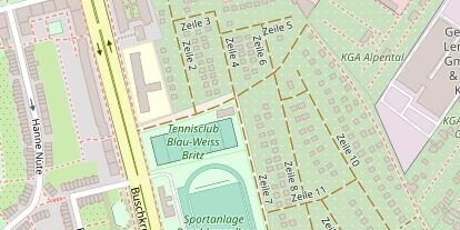 Tennisverein auf Satellitenbild