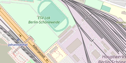 Tennisverein auf Satellitenbild
