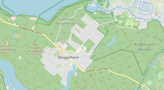 Tennisverein auf Karte