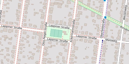Tennisverein auf Satellitenbild