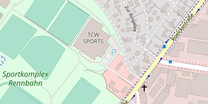 Tennisverein auf Satellitenbild