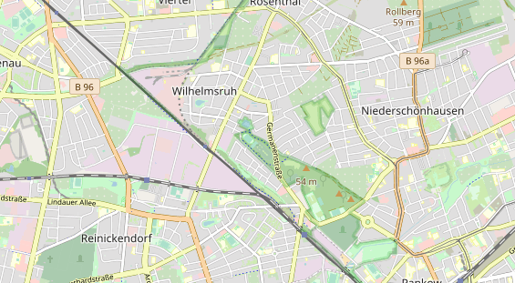 Tennisverein auf Karte