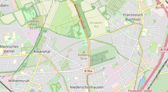 Tennisverein auf Karte