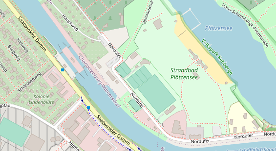 Tennisverein auf Satellitenbild