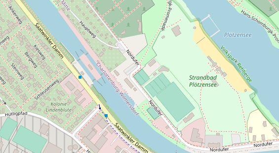 Tennisverein auf Satellitenbild