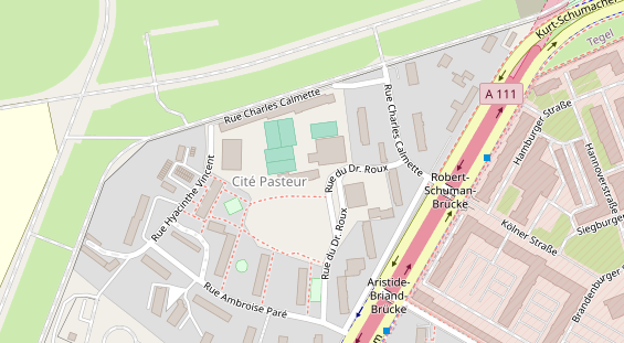 Tennisverein auf Satellitenbild