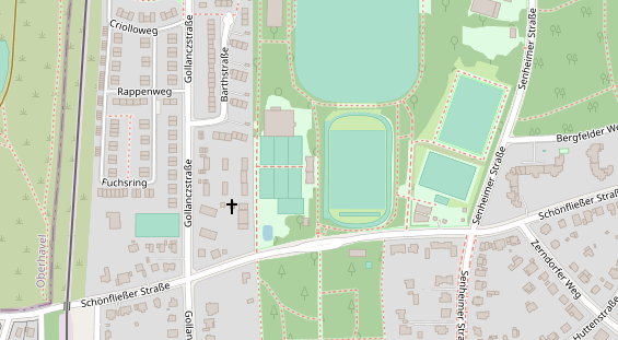 Tennisverein auf Satellitenbild