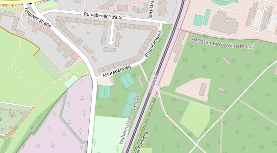 Tennisverein auf Satellitenbild