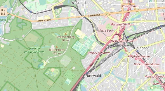 Tennisverein auf Karte