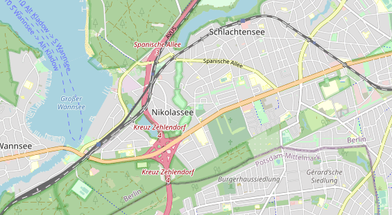 Tennisverein auf Karte