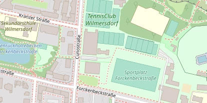 Tennisverein auf Satellitenbild