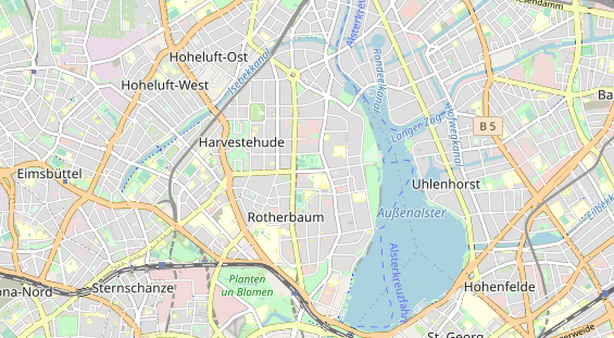 Tennisverein auf Karte