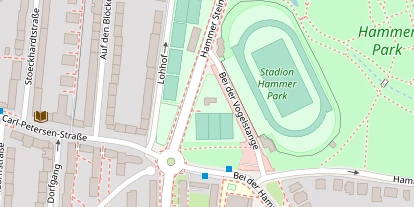 Tennisverein auf Satellitenbild