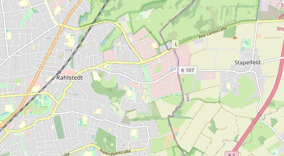 Tennisverein auf Karte