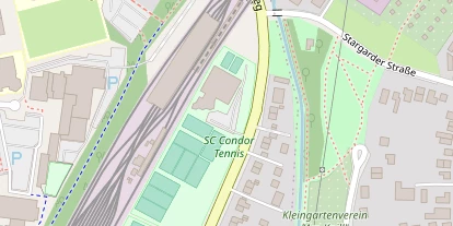 Tennisverein auf Satellitenbild