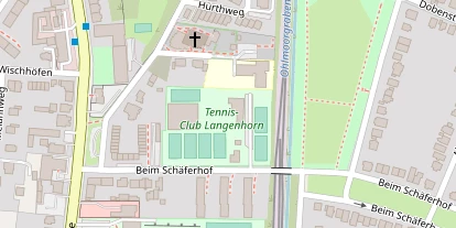 Tennisverein auf Satellitenbild