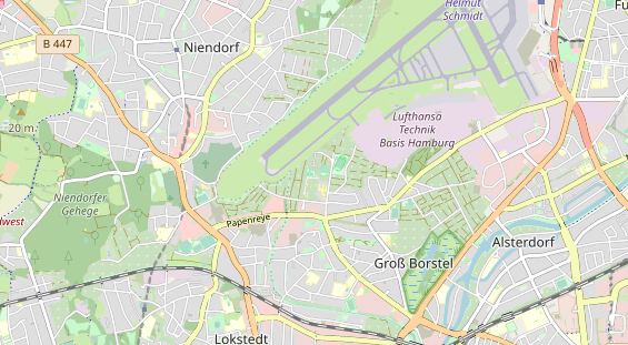 Tennisverein auf Karte