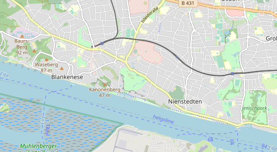 Tennisverein auf Karte