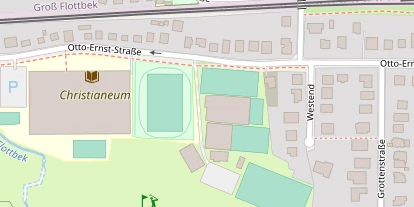 Tennisverein auf Satellitenbild