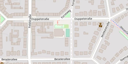 Tennisverein auf Satellitenbild