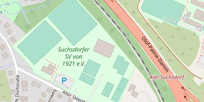 Tennisverein auf Satellitenbild