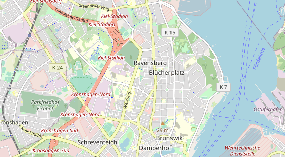 Tennisverein auf Karte