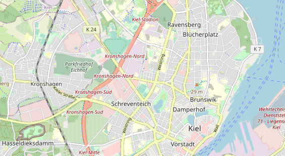 Tennisverein auf Karte