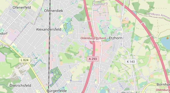 Tennisverein auf Karte