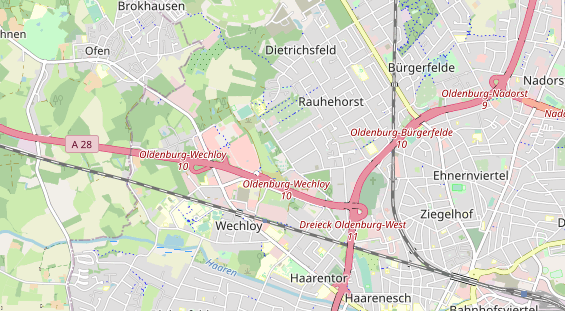 Tennisverein auf Karte