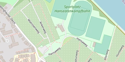 Tennisverein auf Satellitenbild