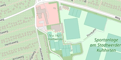 Tennisverein auf Satellitenbild