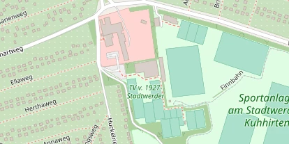 Tennisverein auf Satellitenbild