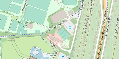 Tennisverein auf Satellitenbild