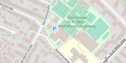 Tennisverein auf Satellitenbild