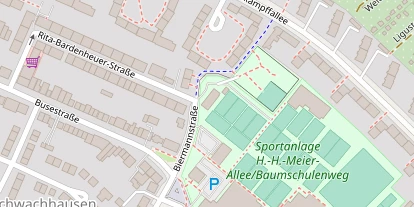 Tennisverein auf Satellitenbild