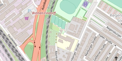 Tennisverein auf Satellitenbild