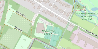 Tennisverein auf Satellitenbild