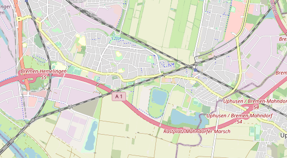 Tennisverein auf Karte