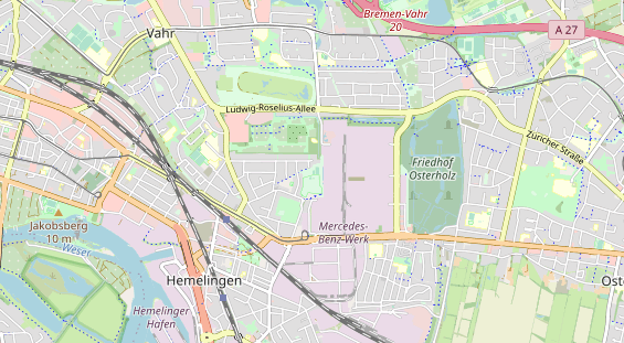 Tennisverein auf Karte